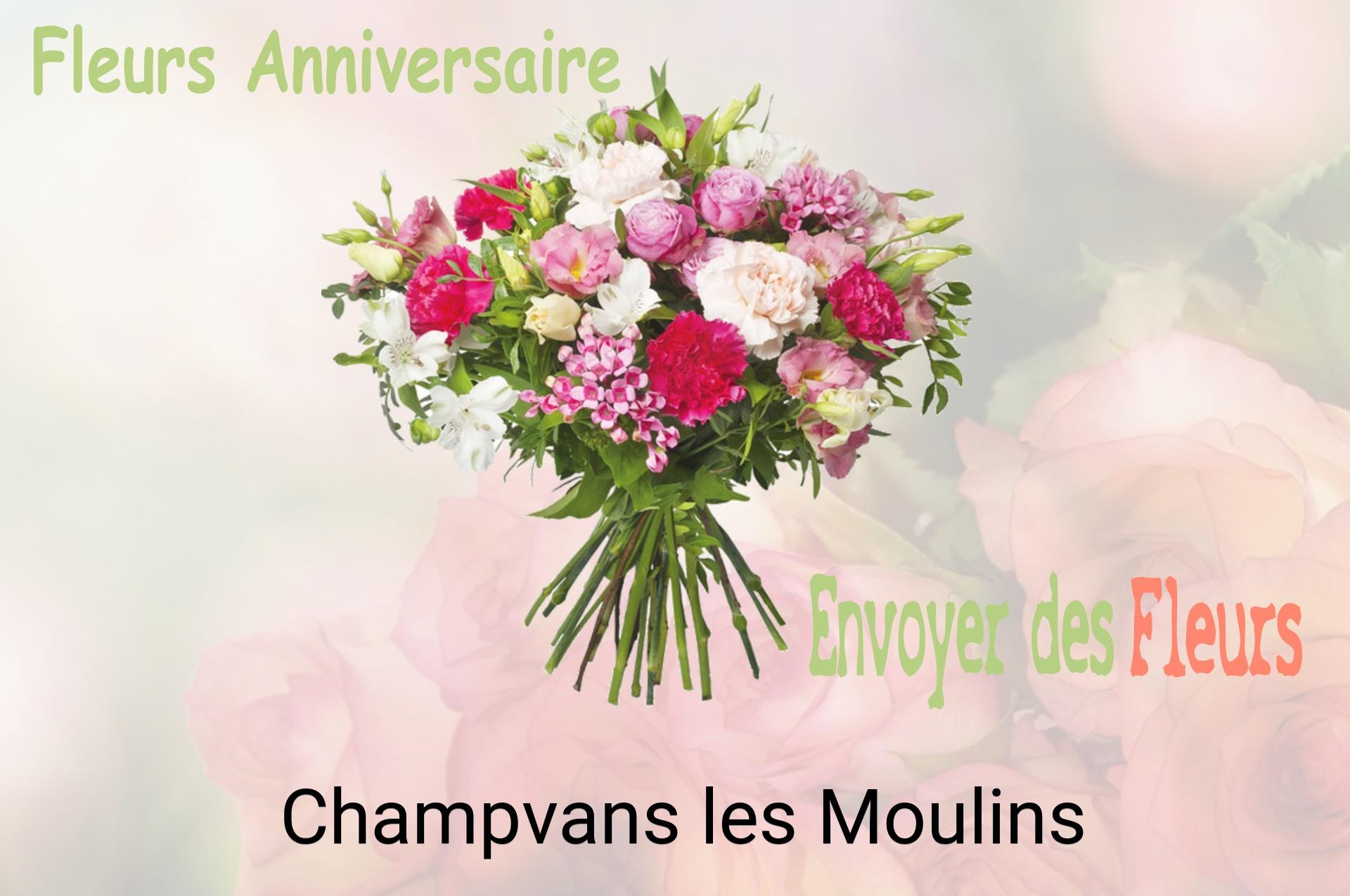 Bouquet de fleurs d’anniversaire livré à Champvans-les-Moulins