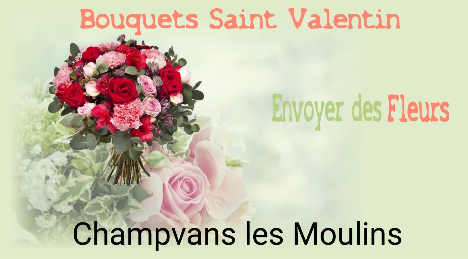 Roses de Saint-Valentin livrées à Champvans-les-Moulins